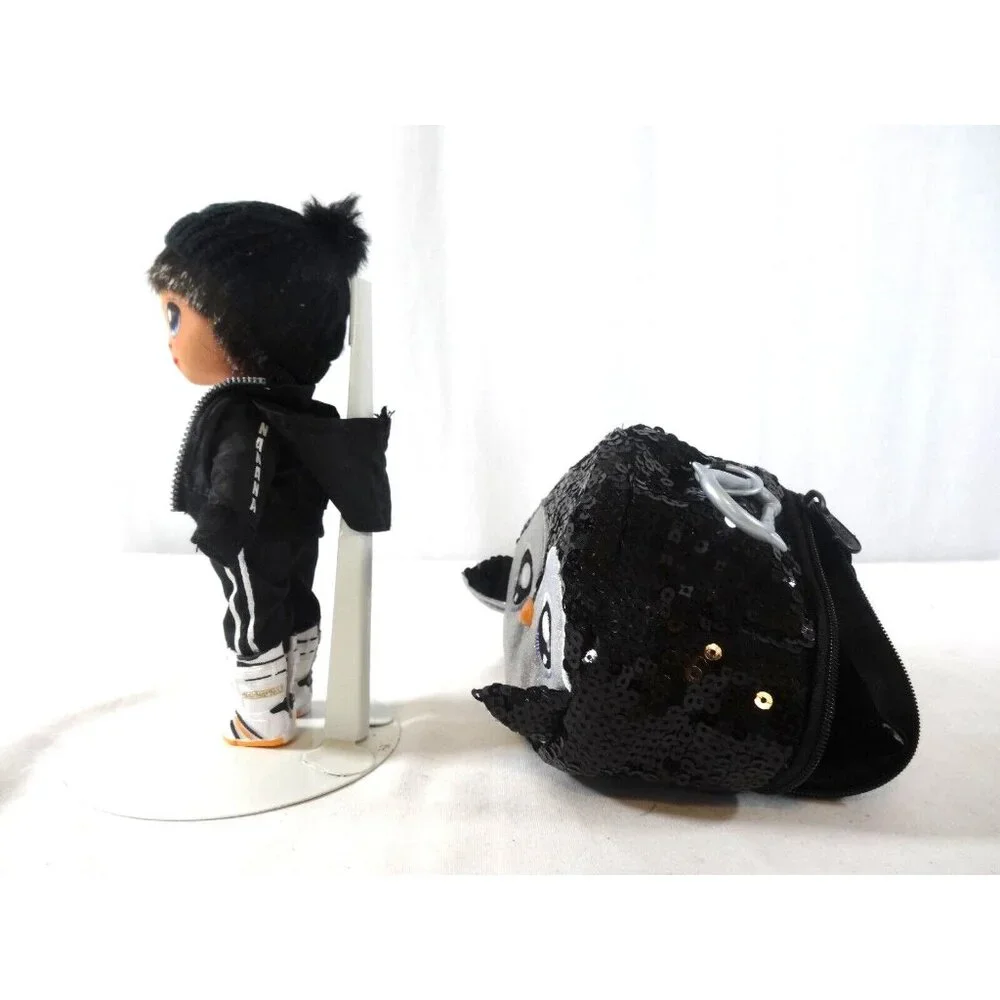2020 Na Na Na Surprise Andre Avalanche Boy‎ Doll & Sparkly Sequined Purse